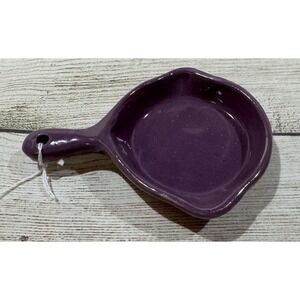 Vintage BB Bybee Pottery KY Purple Mini Skillet Ashtray Handmade